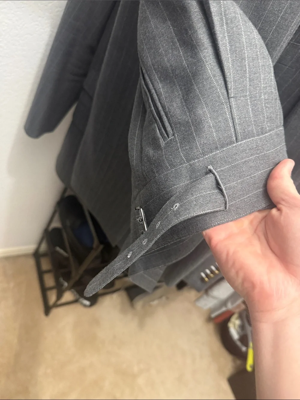 Bespoke custom Pinstripe Double-Breasted Suit